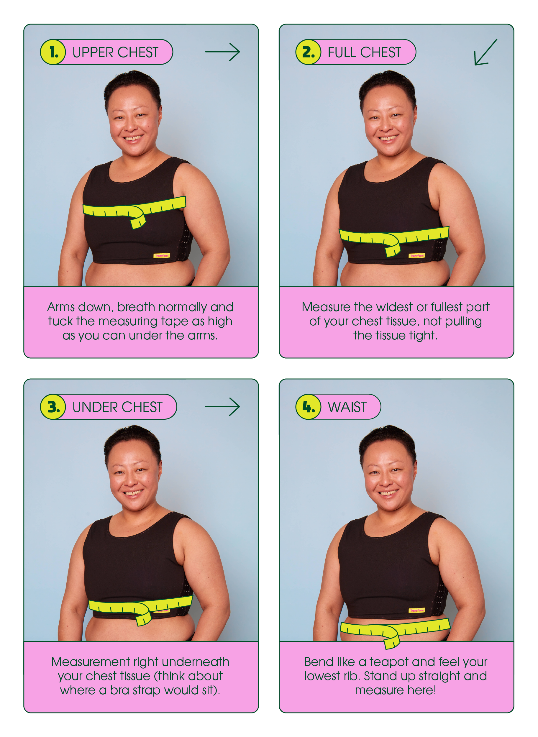 How to Measure for a Chest Binder Australia Transform Transwear