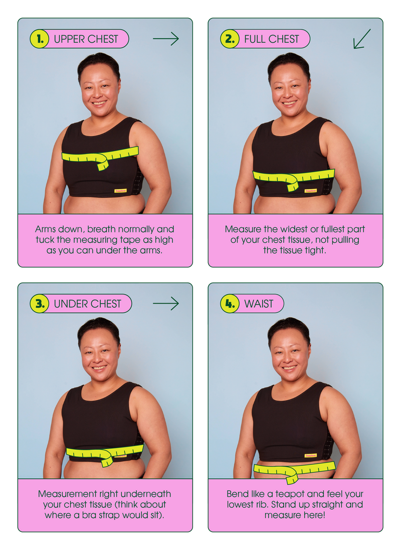 How to Measure for a Chest Binder Australia Transform Transwear