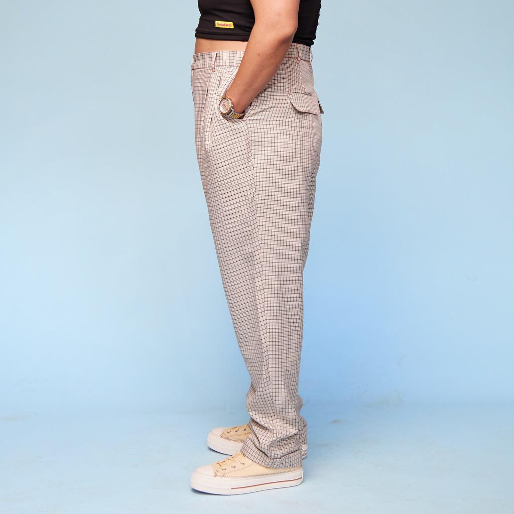 Trans Masc Suit Pants - side view