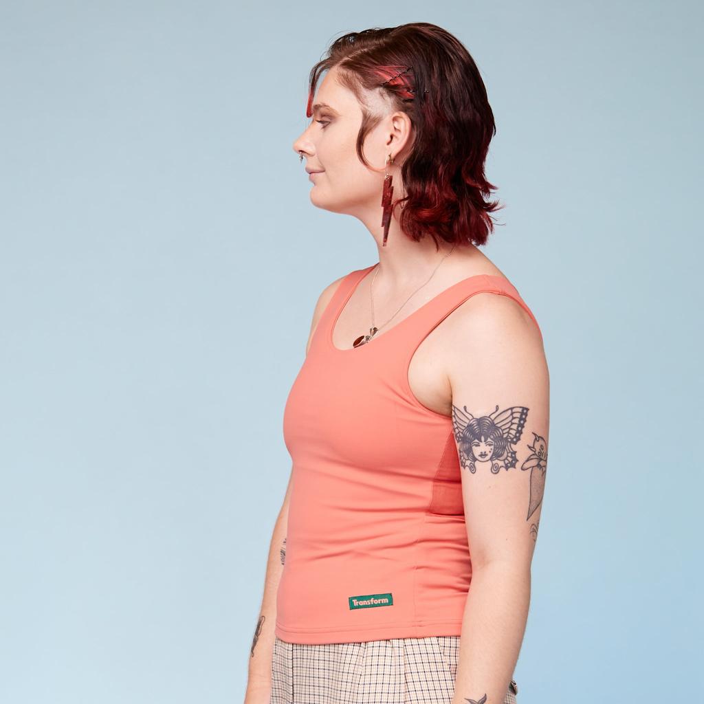 Chest Binder Peach side view