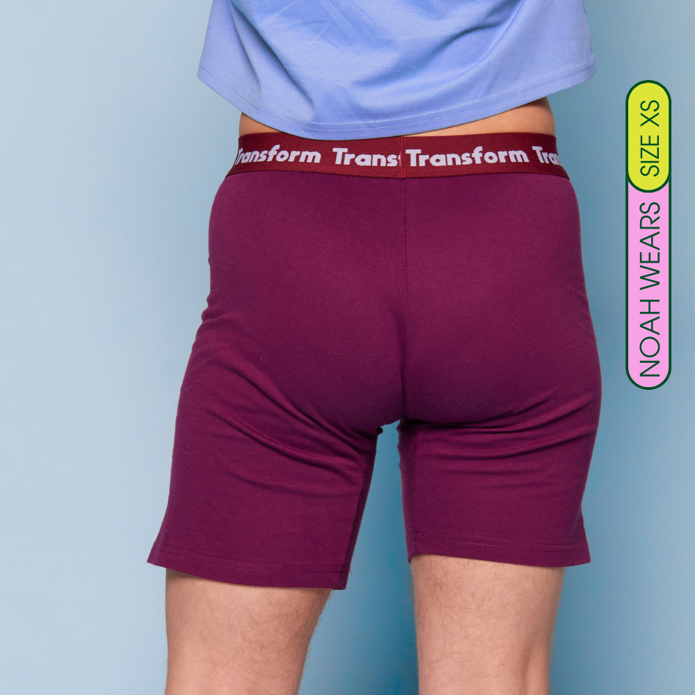 Rear view of Packing trunks with FTM packer - trans men&#39;s pouch underwear Australia